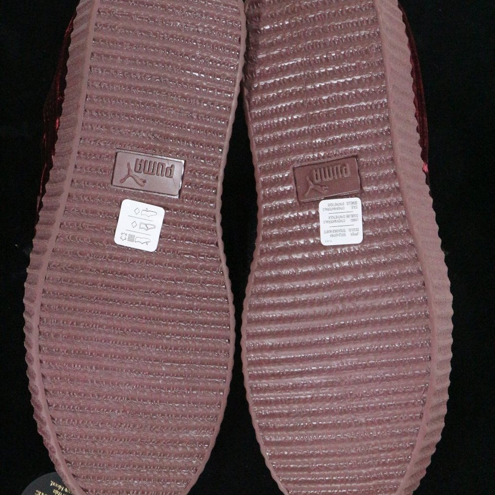 FENTY x PUMA Rihanna Creeper Burgundy Sneakers Sz 10 US Men 11.5 Wmn - Picture 13 of 16